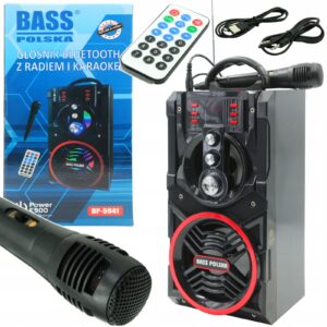 Bluetooth reproduktor s rádiem a funkcí karaoke 5941 BASS